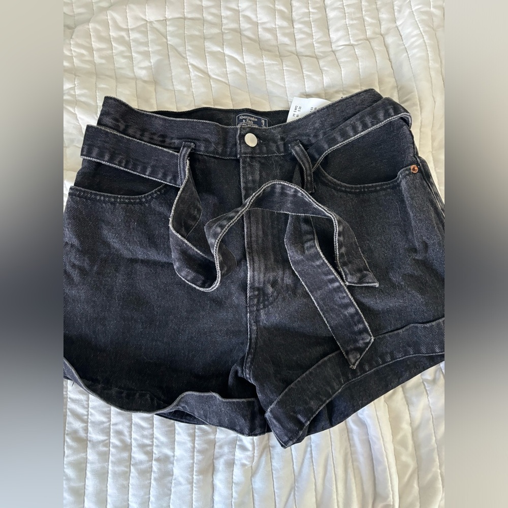 Abercrombie & Fitch Black Jean Shorts